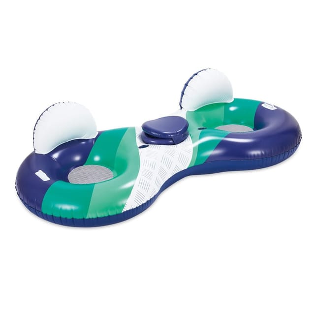 Summer Waves - Aufblasbare Duo Lounge für den Pool 2.36 m x 1.12 m x 60 cm Aufblasbare Duo Lounge