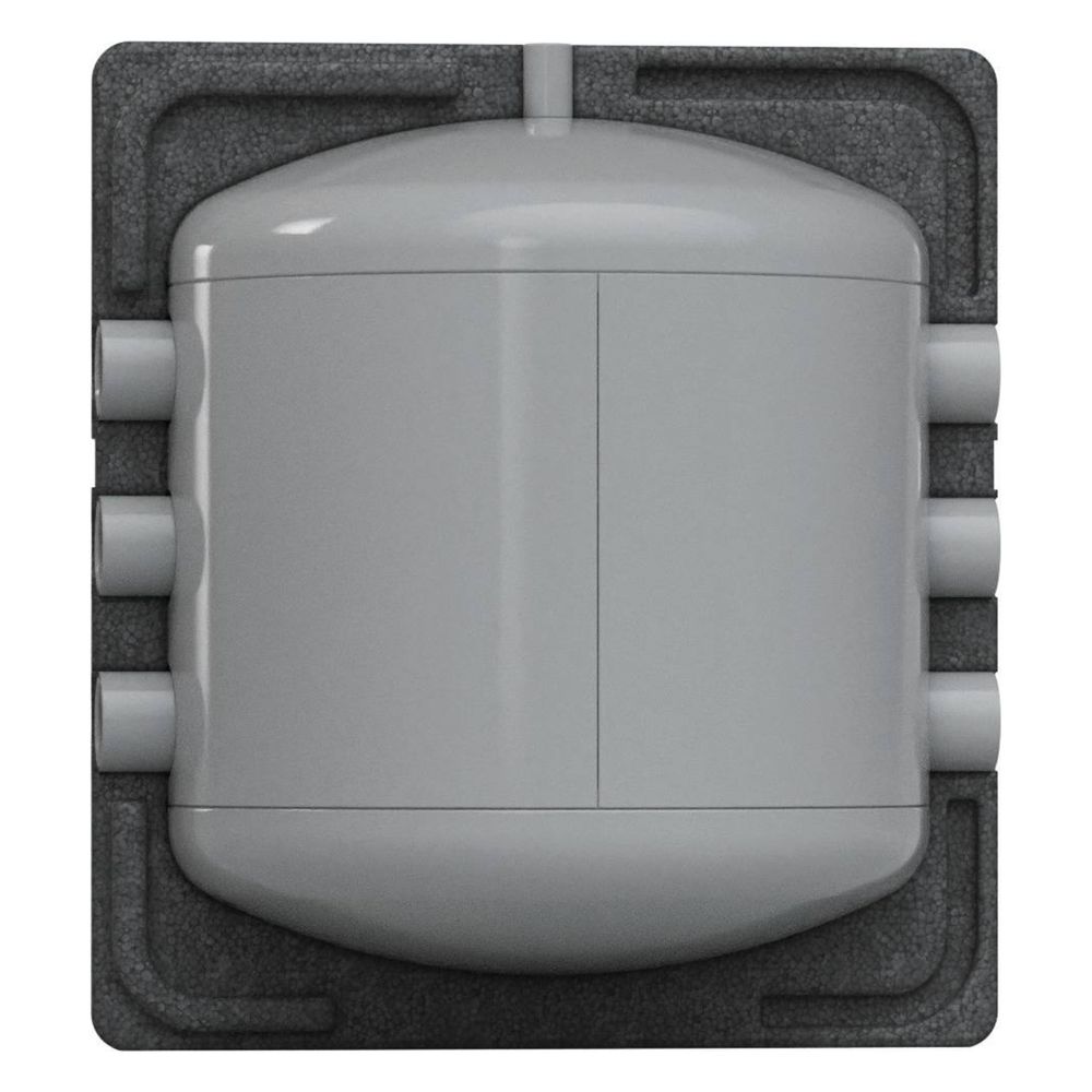 Reflex Storatherm Heat Mini Pufferspeicher H 50, Nenninhalt 50l, 35mm Epp Dämmung, 4 Bar, Grau