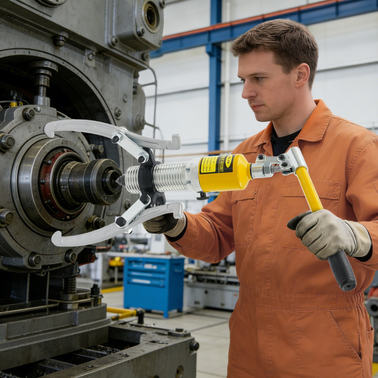 Hydraulischer Lagerabzieher 10t, 3-backen Abzieher, Robustes Werkzeug, Ideal Für Werkstatt & Kfz-reparatur