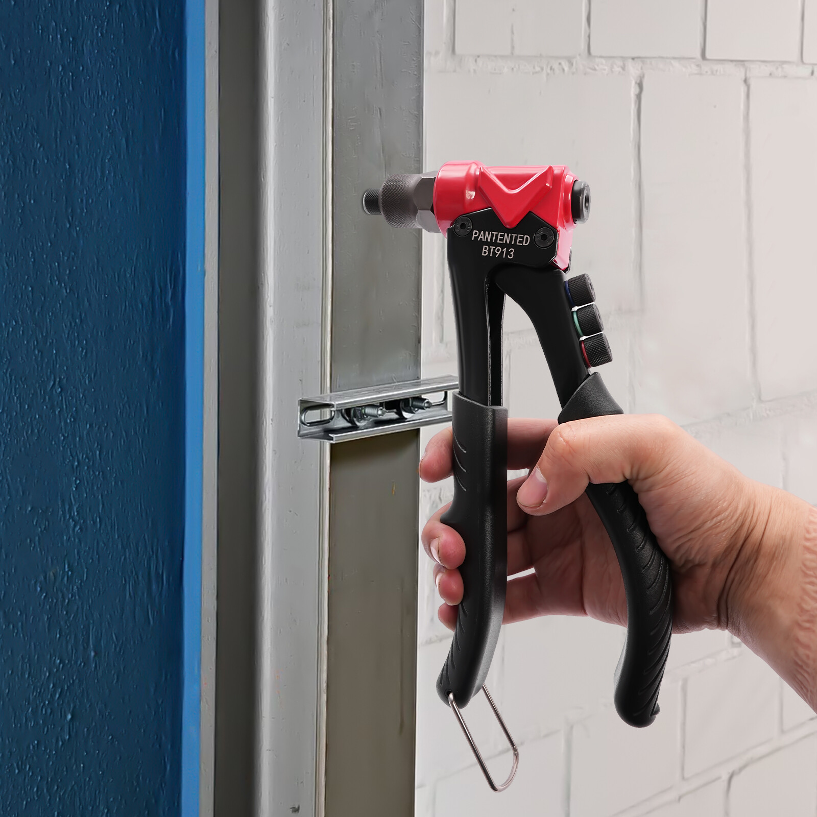 Hand-nietzange 3-in-1, Ideal Für Nietmuttern, Nietstifte Und Löcher, Kompaktes Design, Für Heimwerker & Profi