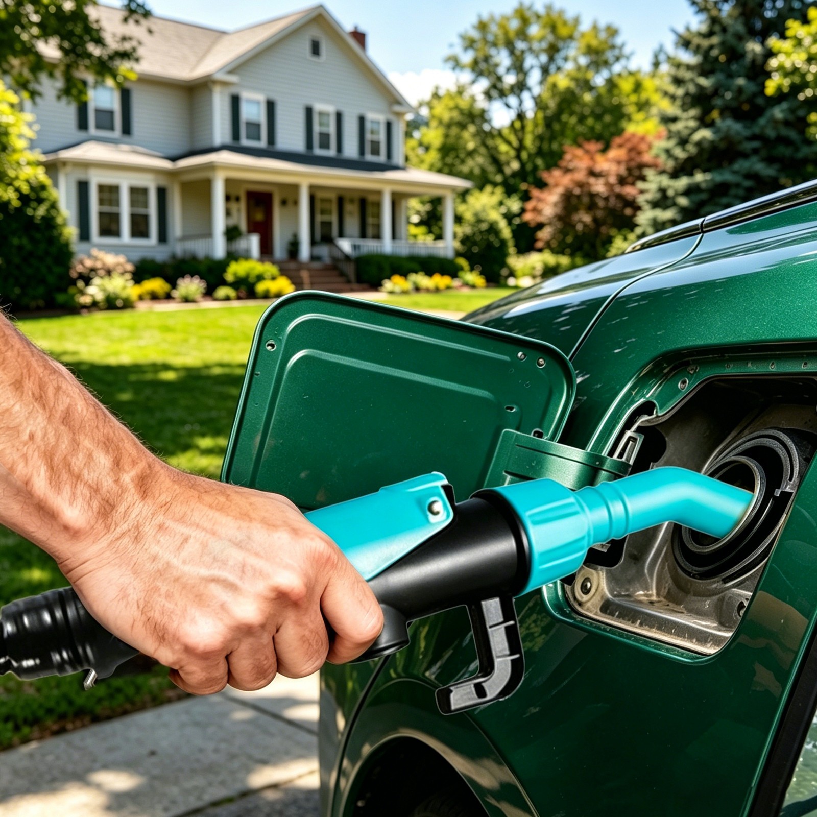 Elektrische Kraftstofftransferpumpe, Batteriebetrieben, Flexibler Schlauch, Ideal Für Auto, Boot, Camping, Rasenmäher