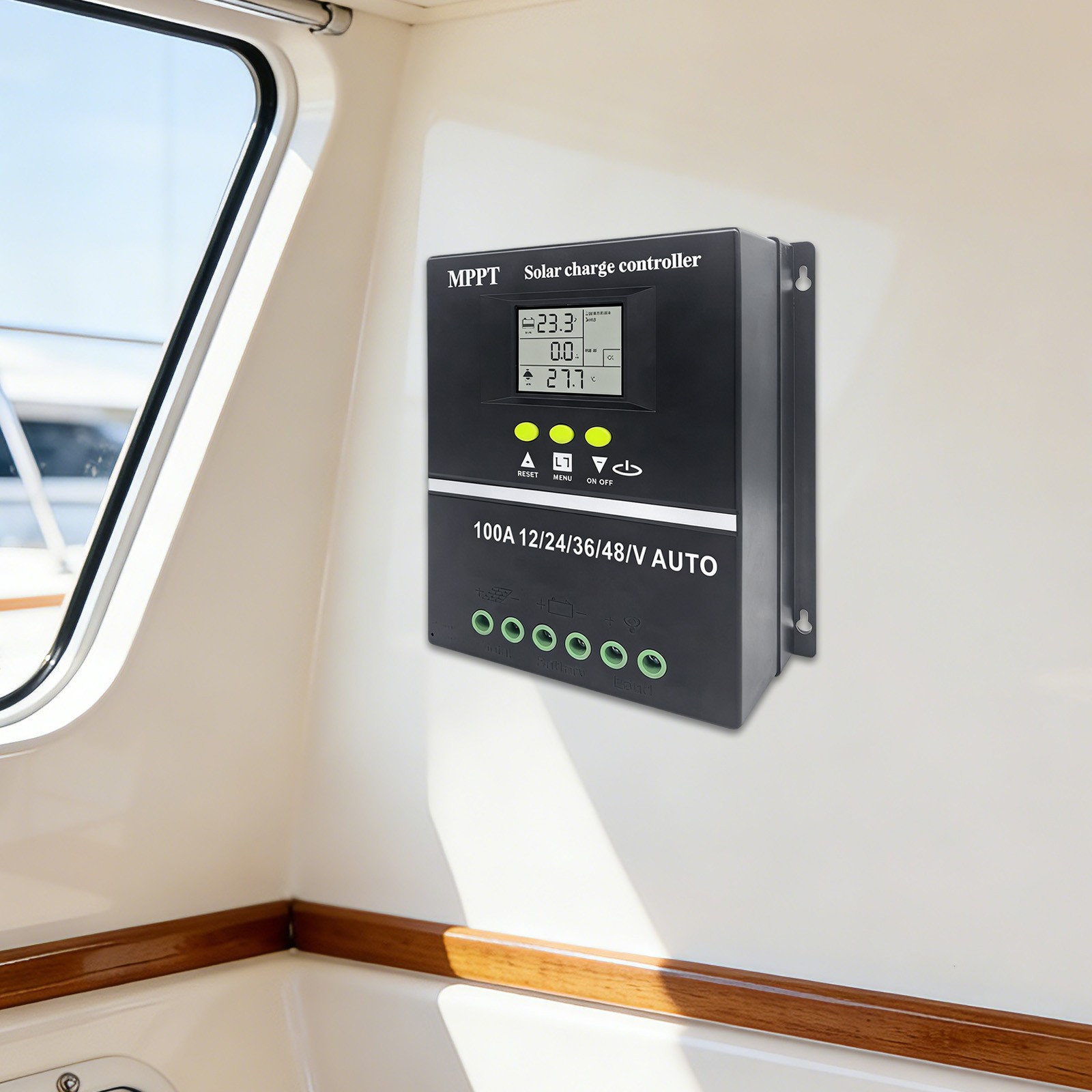 Mppt Solar Laderegler 80a 12v/24v/36v/48v, Passend Für Blei-säure & Lithium, Lcd Display, Intelligentes Tracking