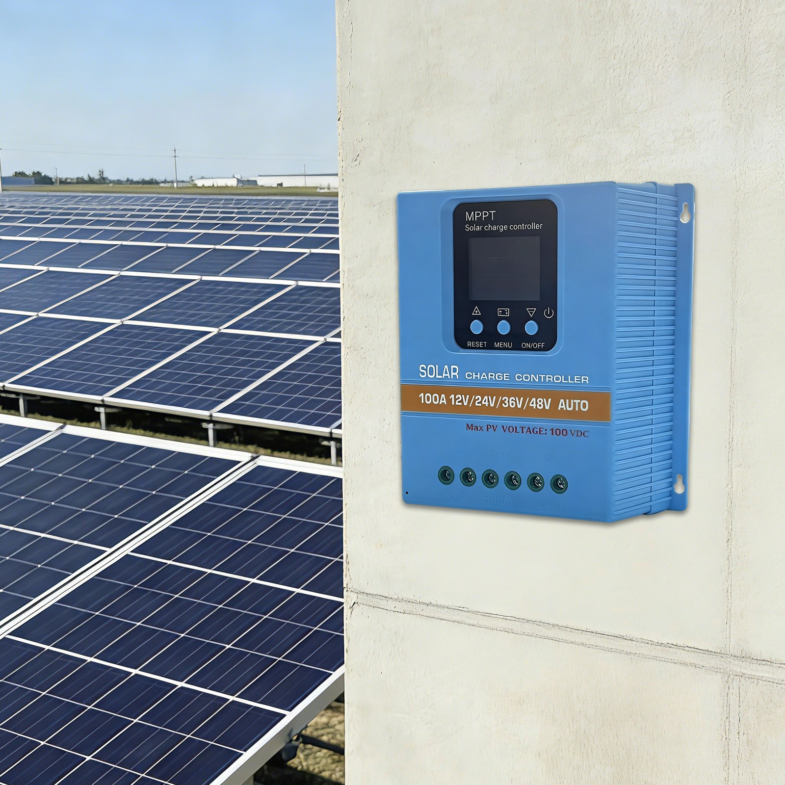 Mppt Solar Laderegler 60a, 12/24/36/48v, Wandmontage, Blei-säure/lithium, 100v Pv Max