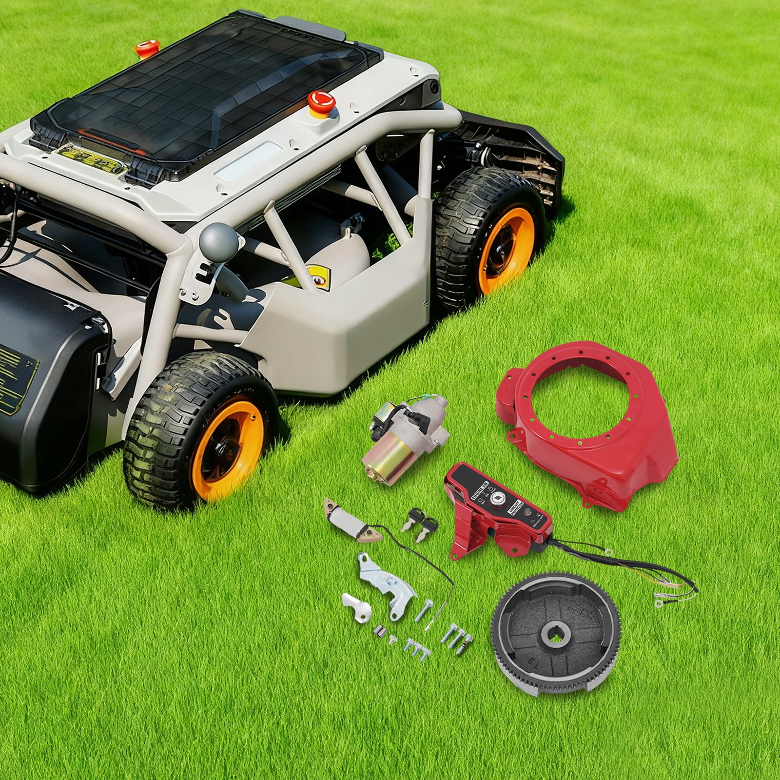 6.5ps 4-takt Elektrostart Kit Elektro-starter Motor Für Honda Gx160 5.5ps/gx200