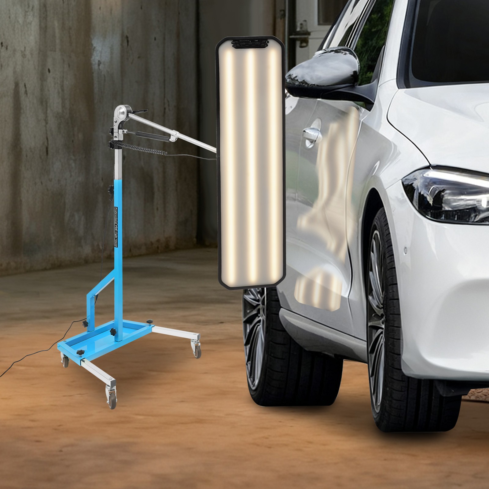 Pdr Beule Licht Led, Höhenverstellbarer Ständer, 6 Led-streifen, Dimmbar, Ideal Für Autoreparatur, Eu-stecker