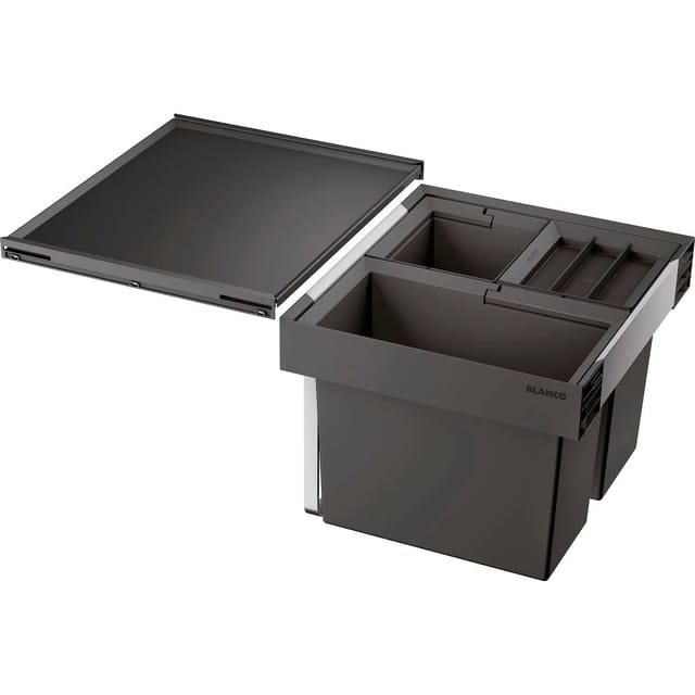 Flexon ii - Einbaumülleimer, geteilt, Volum 35 l 521470 - Blanco