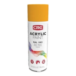 CRC Farblack Acrylic Paint signalgelb, Inhalt: 400ml 6 Stk
