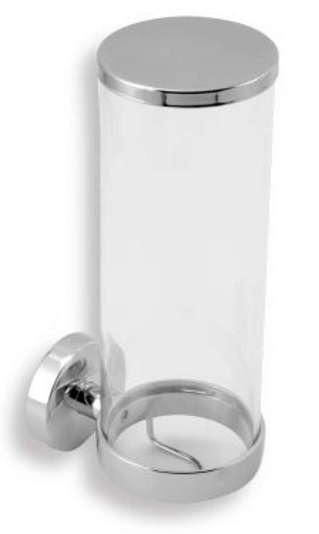 Novaservis - Metalia 11 - Kosmetisch-Tamponspender, glas/chrom 0172,0