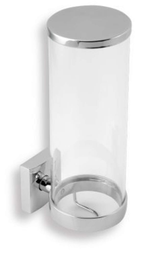 Novaservis - Metalia 12 - Kosmetisch-Tamponspender, glas/chrom 0272,0