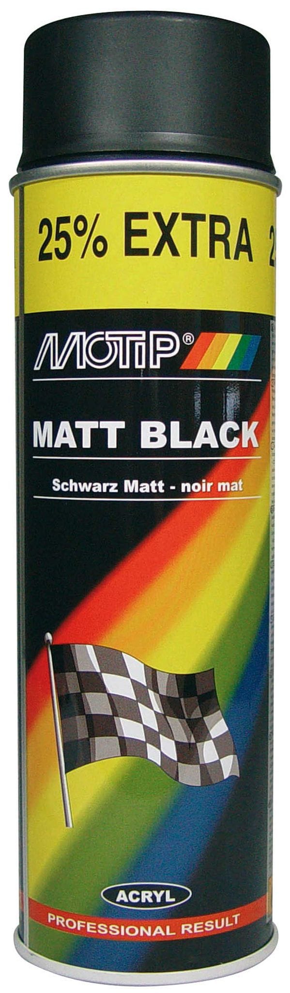 ACRYLLACK SCHWARZ MATT 500ml MOTIP