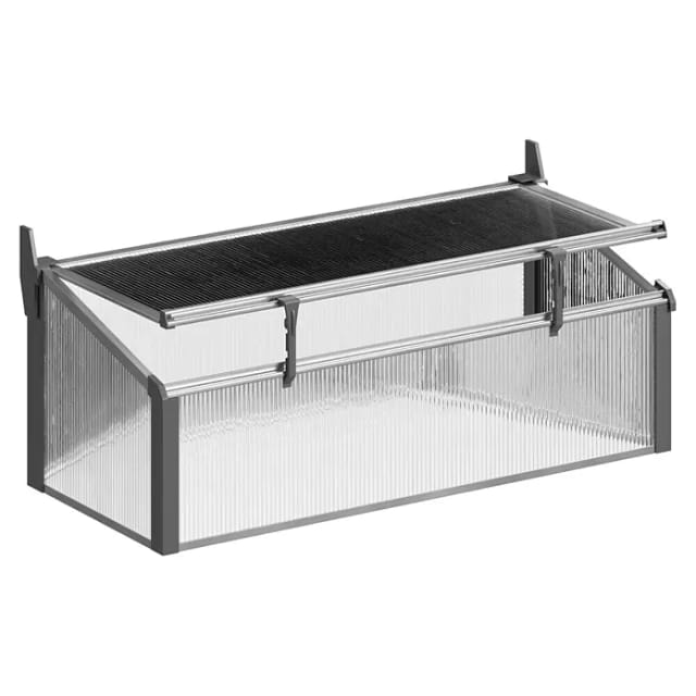 Juwel - Frühbeet Gewächshaus Easy Fix + Fensterfixierung, Größe 100x60x40 cm
