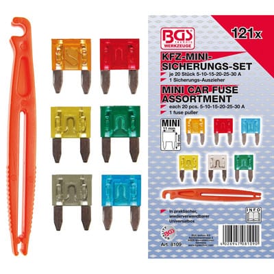 Bgs Technic - Kfz-Sicherungs-Sortiment mini 121-tlg.