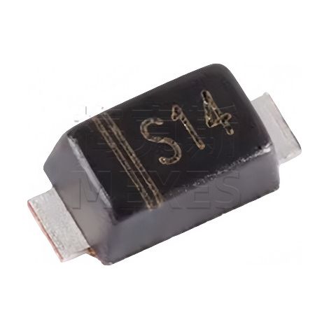 Schottky-diode Dss14 Changdian/changjing 40v 1a, Smd-diode, Gekapseltes Elektronisches Chipbauteil Sod-123fl, 5 Stück Geliefert.