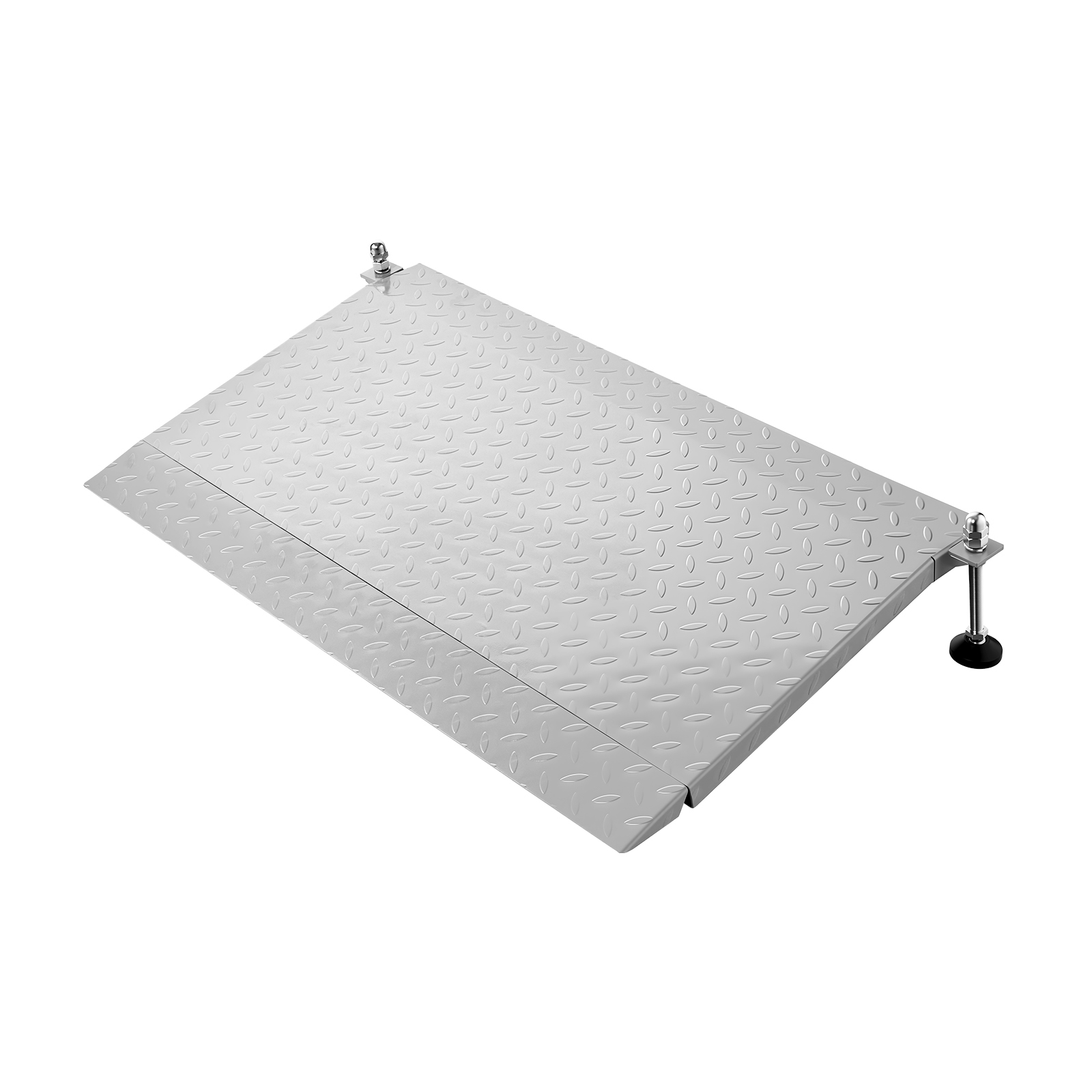 Mophorn Schwellenrampe 1080x590mm, Belastbarkeit Bis 453,6 Kg, Höhenverstellbare Rollstuhlrampe Mit Rutschfester Metalloberfläche, Stabile Rampe Für Rollstühle, Scooter, Bordsteine Und Treppen