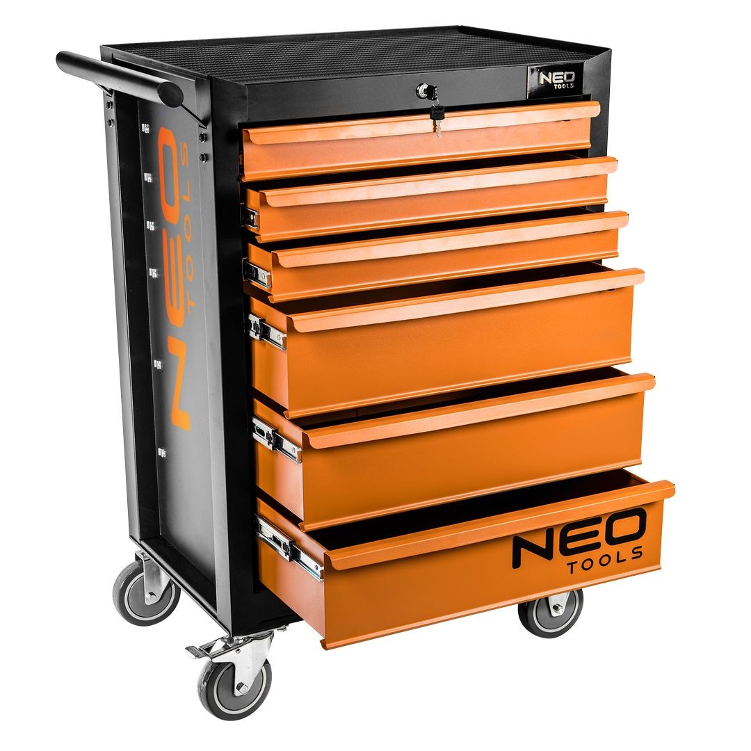 Neo Robuster Werkzeugwagen Schwarze Farbe Mit 280 Kg Tragfähigkeit