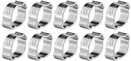 10 Verstellbare Schlauchschellen Aus Edelstahl – Geeignet Für Schläuche Mit 11–13 Mm Durchmesser