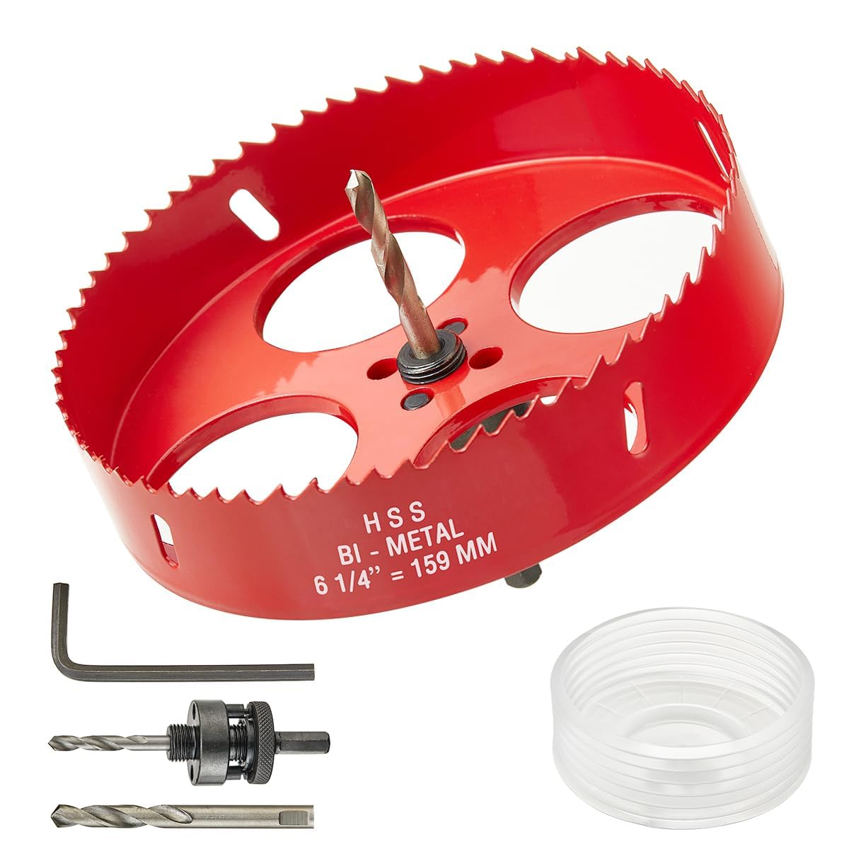 6-1/4-zoll-bimetall-lochsäge Mit Staubbehälter, Robuste 6,25-zoll-lochsäge Mit Dorn, 32 Mm Schnitttiefe Für Einbaustrahler
