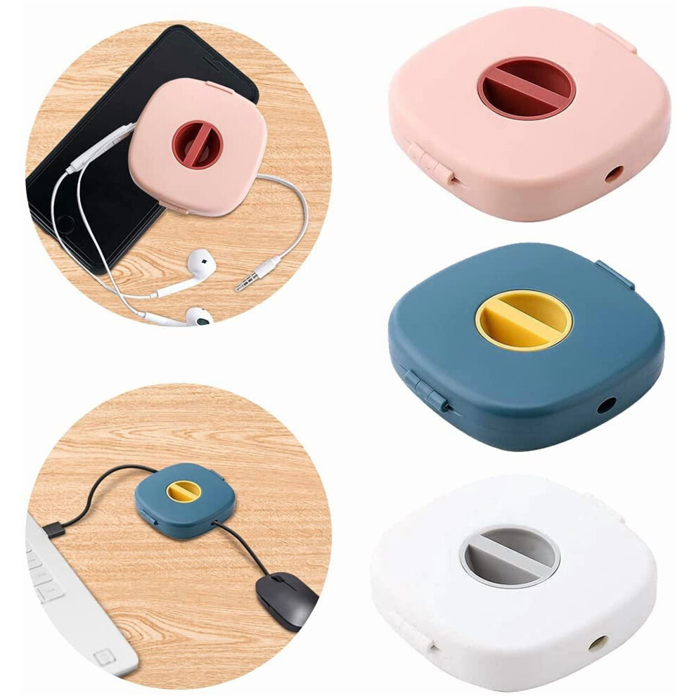 Dreiteiliges, Einziehbares Kabelorganizer-set Mit Handyhalterung