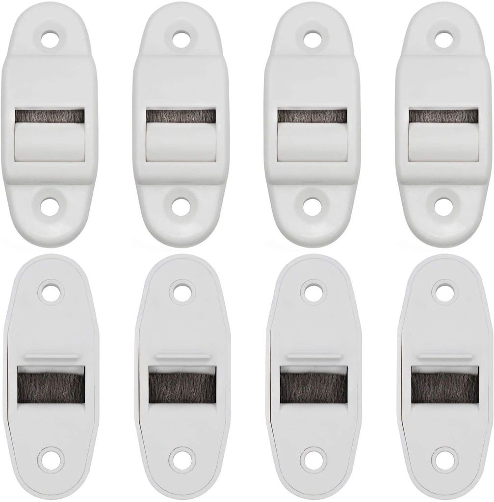 Rollladen-riemenführung, 8-teiliges Set, Mit Bürste Und Rolle, Riemen Bis Zu 23 Mm Breite, 40 Mm Lochabstand.