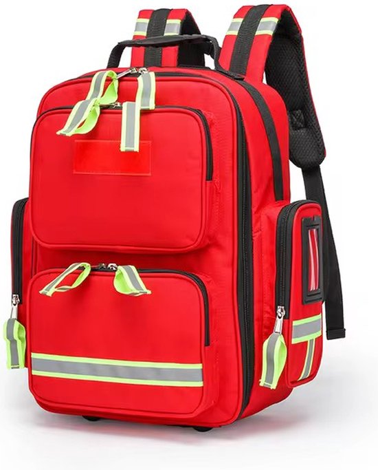 Notfallrucksack – Erste-hilfe-set – Notfallrucksack Mit Großem Fassungsvermögen – Aufbewahrung Und Organisation – Camping – Überlebensset – Sanitätsset – Rot
