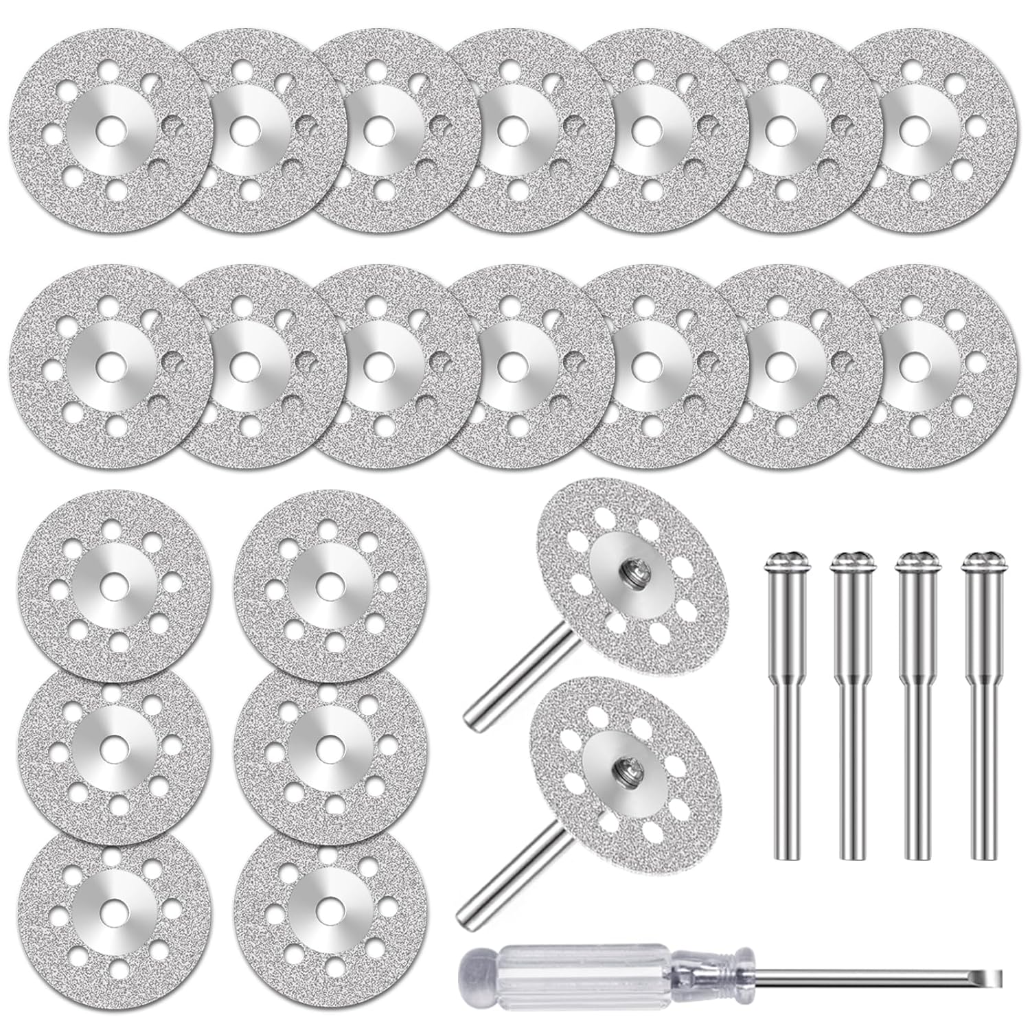 20 Mini-diamanttrennscheiben, Geeignet Für Dremel-elektroschleifer Mit 3-mm-spannfutter, Können Zum Schneiden Von Stein, Glas Und Keramik Verwendet Werden.