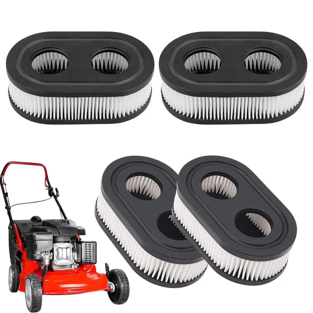 Vier Luftfilter Für Rasenmäher, Ersatzteile Für Briggs & Stratton 798452 Und 593260.