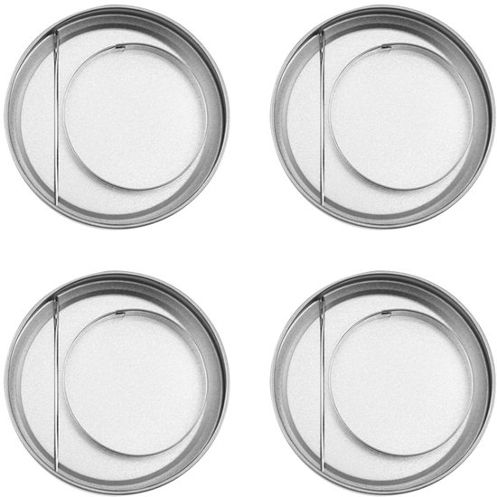 4-teiliges Keksform-set Aus Edelstahl, Keksform-set, Metall-keksform, Fondantform Aus Edelstahl, Zum Backen Und Basteln, Silber, 5,8 X 5,8 X 1,2 Cm