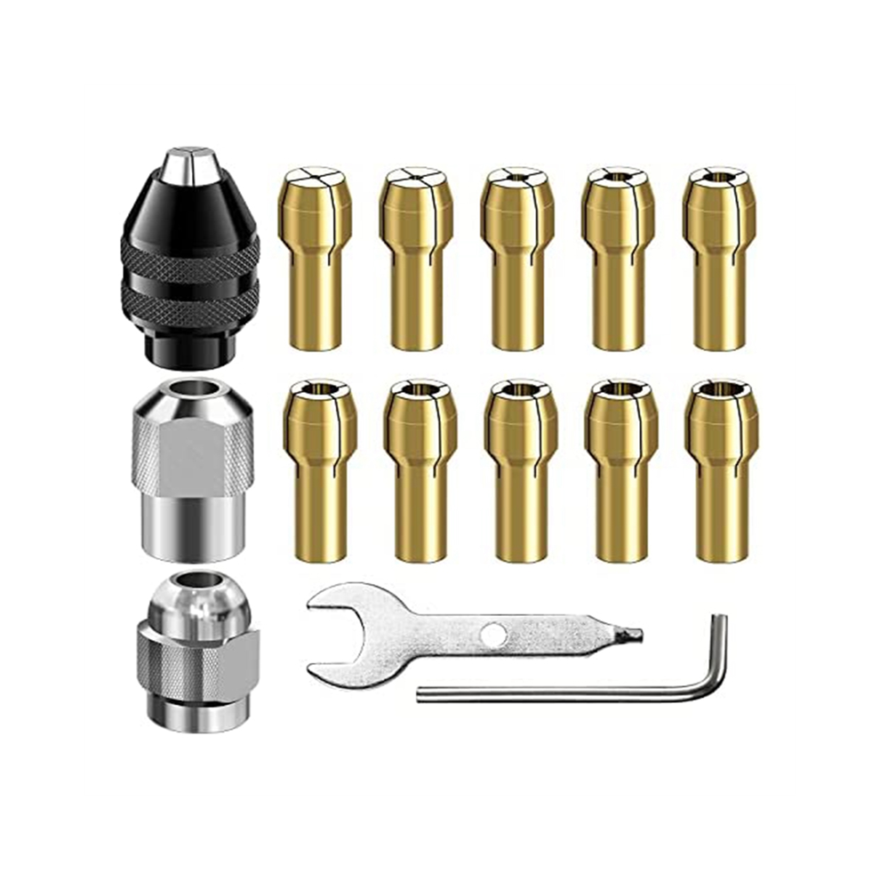 Bohrfutter-spannzangensatz, 28-teiliges Spannzangenset (1/32 - 1/8 Zoll)