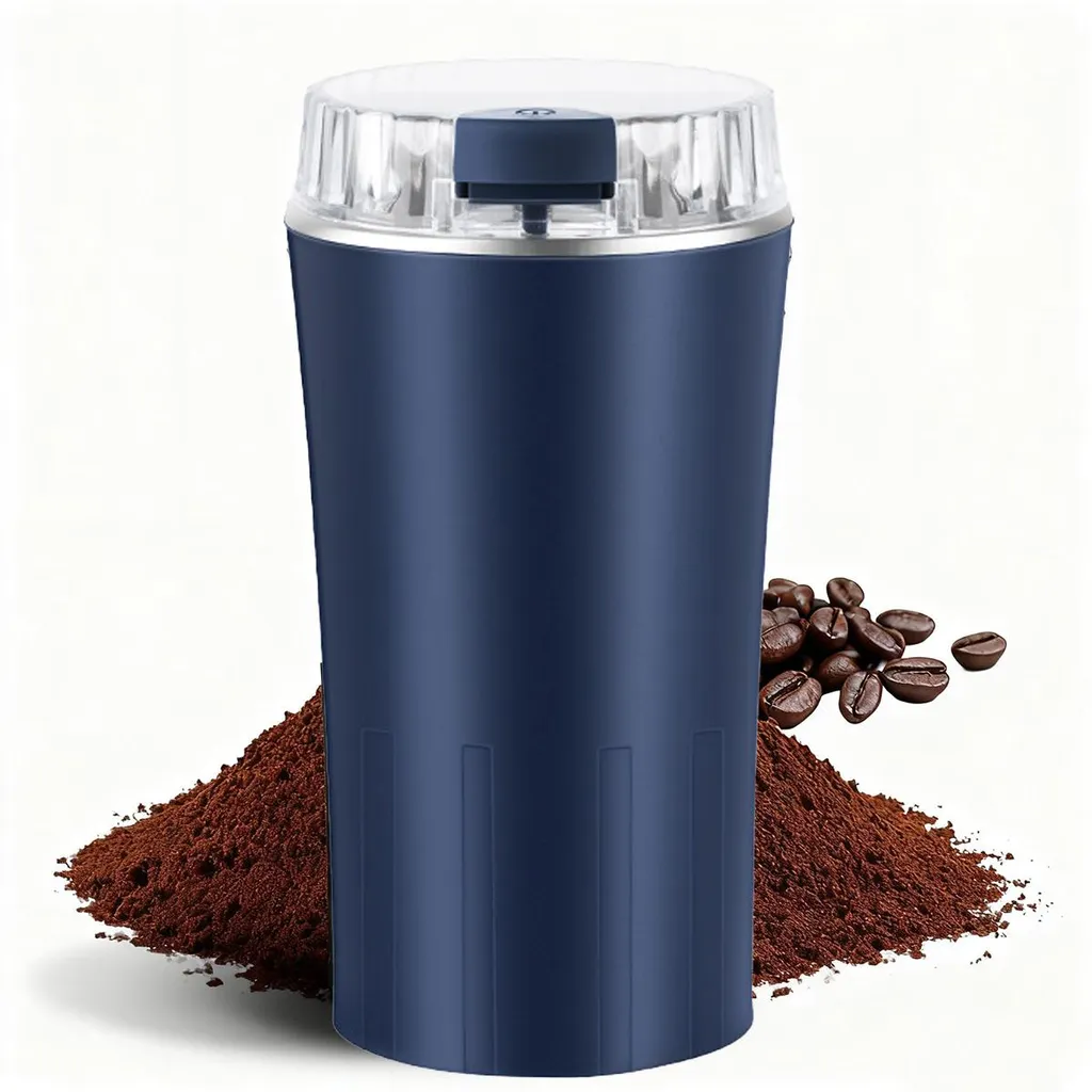 Tragbare Elektrische 300-watt-kaffee- Und Gewürzmühle Mit Edelstahlklingen Für Bohnen, Nüsse Und Gewürze.