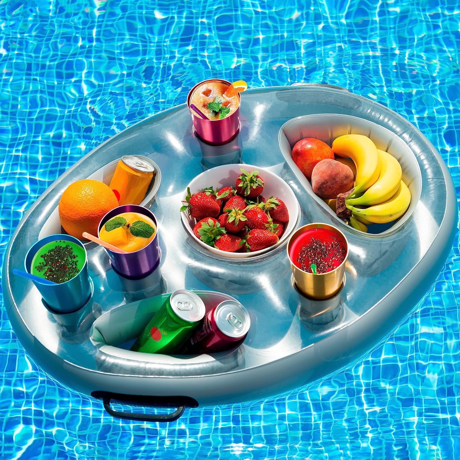 Getränkehalter, Schwimmender Getränkehalter Für Den Pool 70 X 50 Cm, Poolzubehör, Schwimmende Getränkehalter Für Den Pool