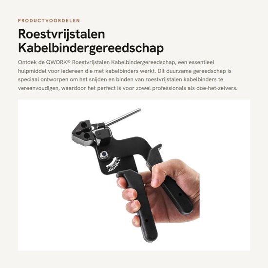 - Kabelbinderwerkzeug Aus Edelstahl - Einfach Und Benutzerfreundlich