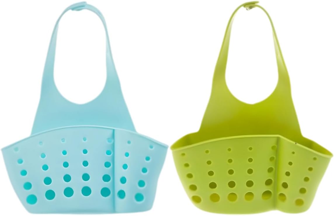 Zwei Schwanenförmige Wasserfilterkörbe, Dachrinnenfilterkörbe (blau, Grün).