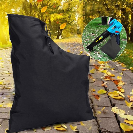 Aufbewahrungsbeutel Für Laubbläser Aus 420d Oxford-gewebe (44 X 60 Cm), Universeller Ersatz-auffangbeutel Mit Reißverschluss Für Elektrische Laubsauger (schwarz)