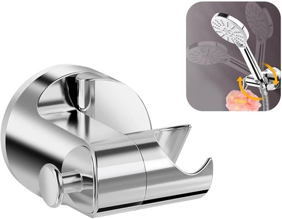 Duschkopfhalterung, Großer Saugnapf, Kein Bohren Erforderlich, 360° Verstellbar, Duschkopf-saugnapfhalterung, Handbrausekopfhalterung