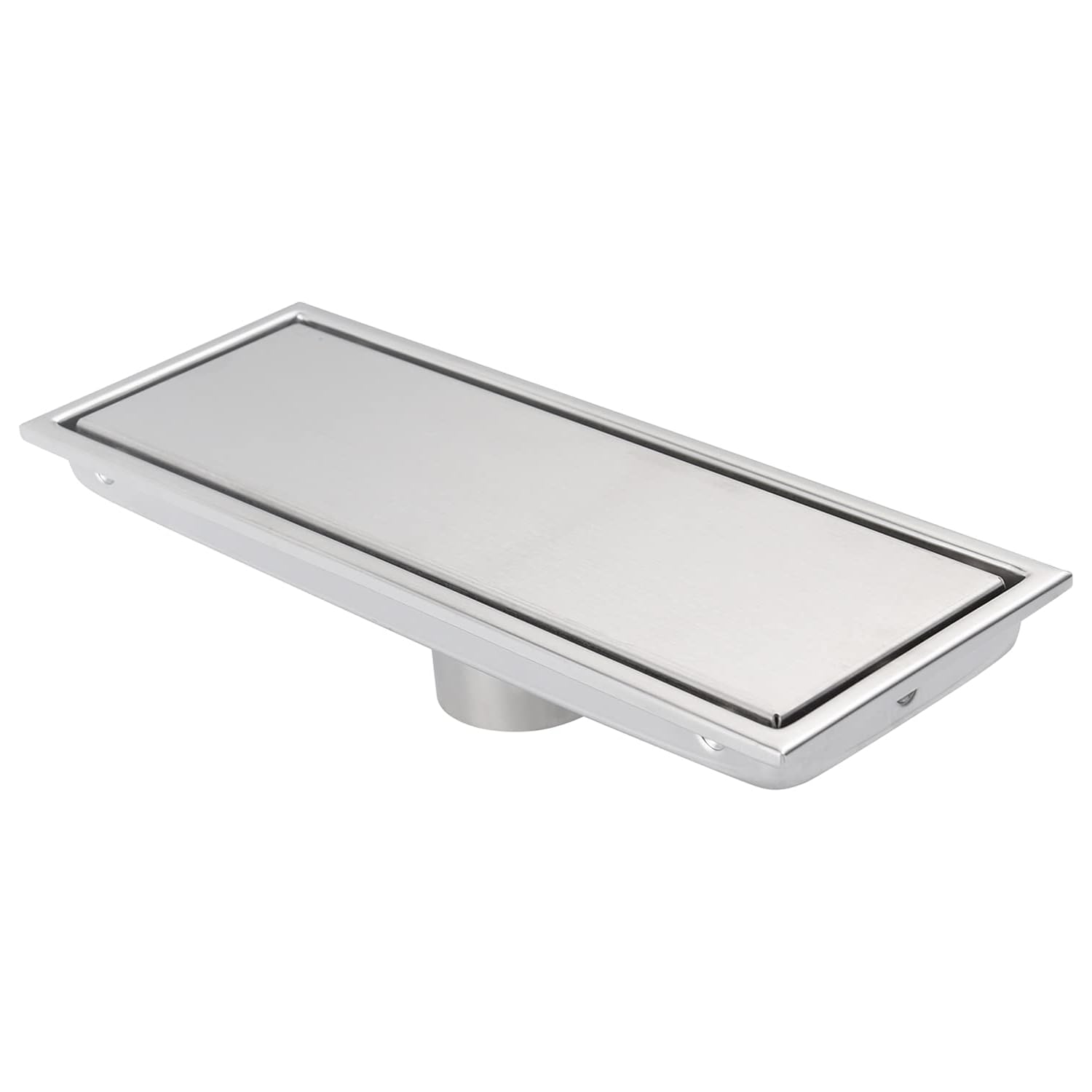 30 Cm Langer, Gebürsteter Nickel-duschablaufschlauch, Abnehmbare, Verdeckte Abdeckung, Rechteckiger Edelstahl-bodenablauf