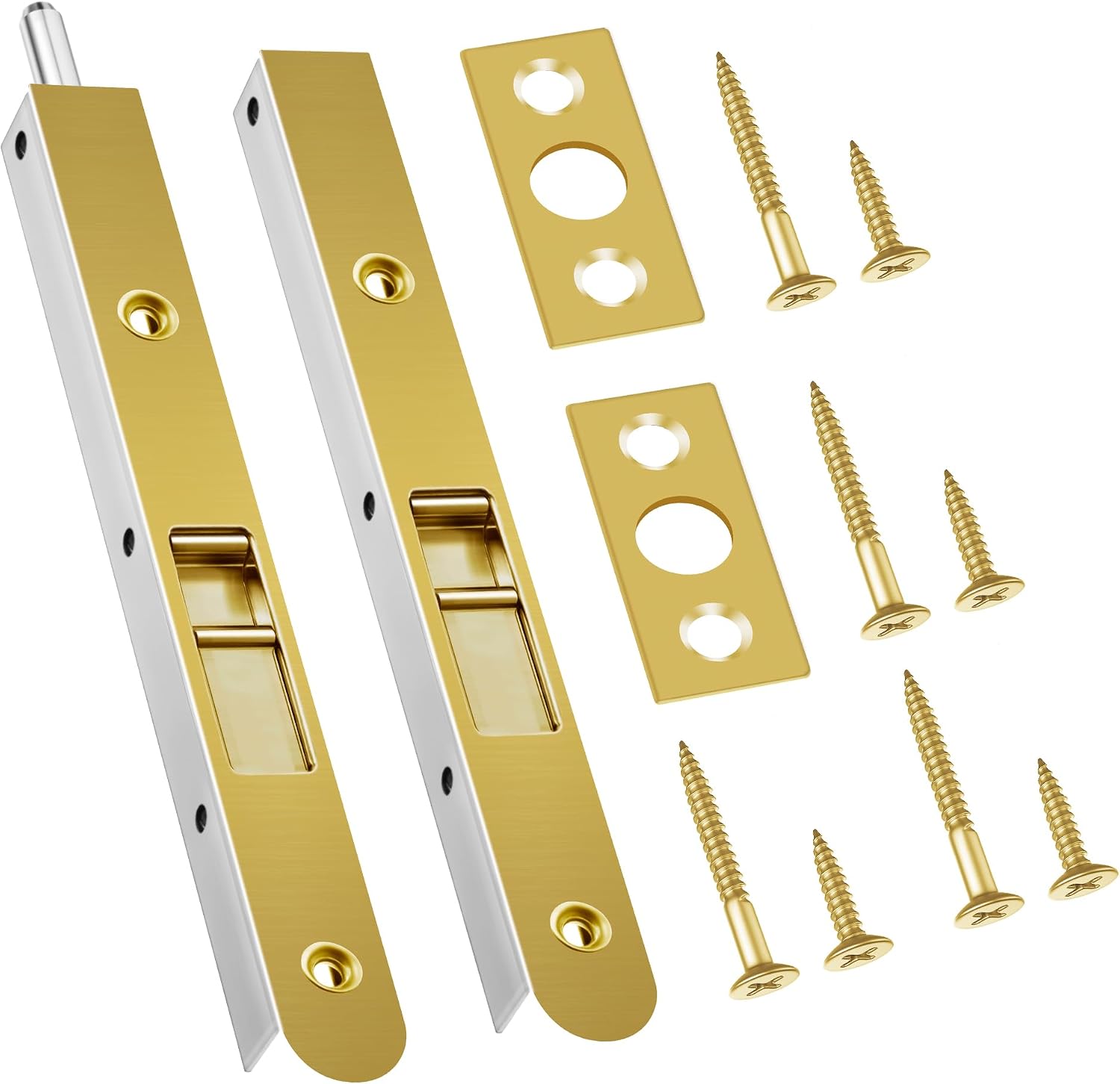 Sets, 8-zoll-doppeltür-verdeckriegel, Robuste Verchromte Verdeckschlösser, Französische Schlösser