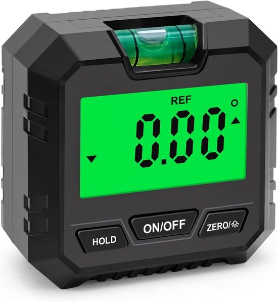 Laser-nivelliergerät Und Digitaler Winkelmesser, Magnetisch, Lcd-display, Für Holzbearbeitung, Schwarz