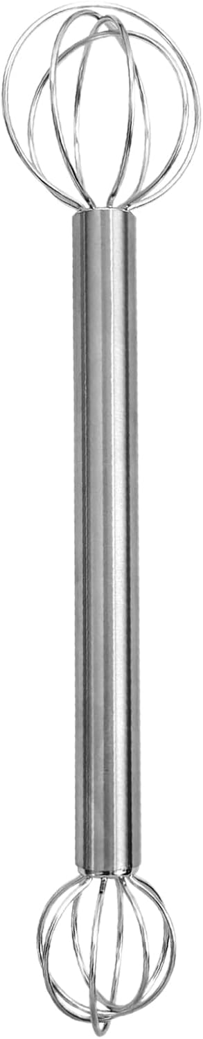 Doppelköpfiger Butterbesen – Silber