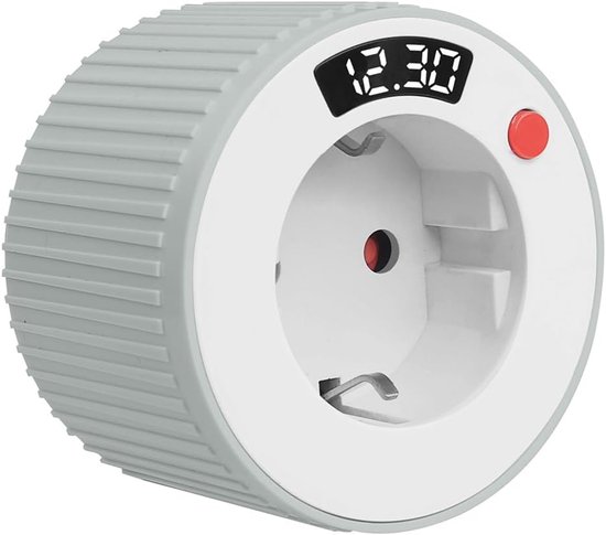 Digitaler Timer – Countdown-timer – Energiesparend – Einstellbar Von 15 Minuten Bis 24 Stunden – Eu-stecker – Weiß
