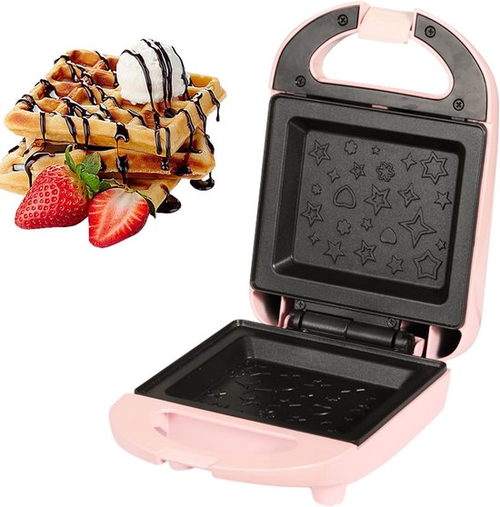 Küchenmaschine – Rosa Panini-grill – 600 W – Kompaktes Design – Antihaftbeschichtung – Geeignet Für Sandwiches Und Gegrillten Käse