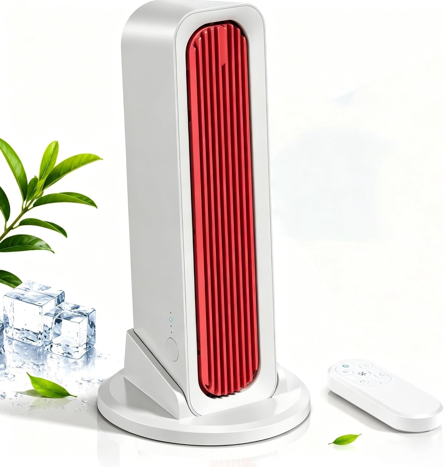 Leiser, Tragbarer Usb-turmventilator – Ohne Rotorblätter – 4000-mah-akku – 3 Geschwindigkeitsstufen – Mit Abnehmbarem Standfuß Und Fernbedienung – Für Schreibtisch, Schlafzimmer Und Camping – 4000 M