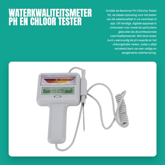 Tragbares Digitales Wasserqualitätsmessgerät – Ph- Und Chlor-testset – Elektronische Wasseranalyse Für Schwimmbäder Und Whirlpools – Präzises Wassermessgerät