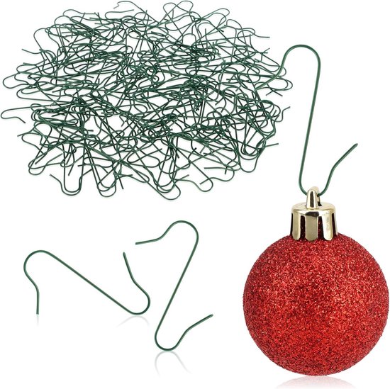 100 Dekorative Weihnachtsbaumhaken, S-förmiges Doppelhaken-design, Geeignet Für Alle Dekorationen, Silberfarben.