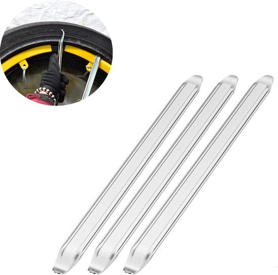 3 Motorradreifen-hebelstangen - 30 Cm Autoreifen-hebelstangen - Rollerreifen-hebelstangen - Reifen-hebelstangen Aus Metall - Zum Wechseln Von Autoreifen