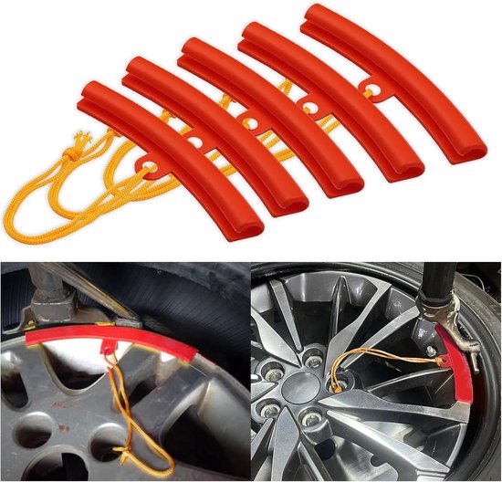Felgenschutz – Felgenschutzleisten – Felgenkantenschutz – 5-teilig – Felgenschoner – Felgenschutz Für Die Reifenmontage – Felgenschutz Für Autoreifen
