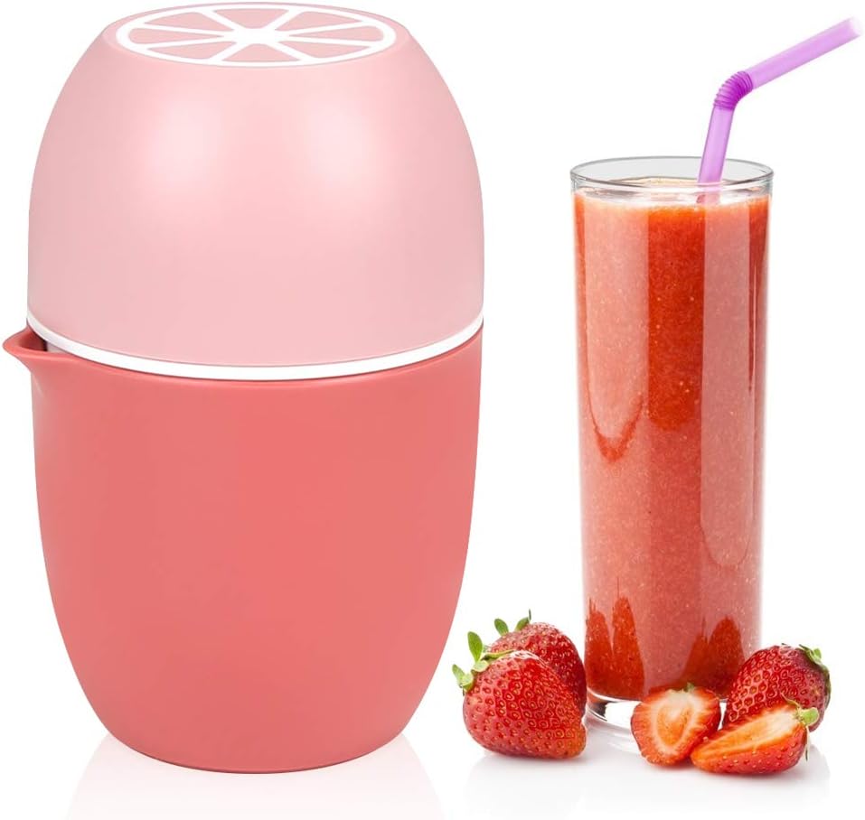 Manuelle Zitruspresse Und Fruchtentsafter Mit Doppelfunktion (pink)