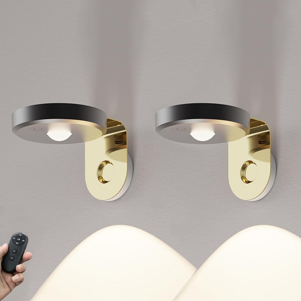 2-teilige Wiederaufladbare Led-bilderleuchte – Kabellose Wandleuchte Mit Fernbedienung – 360° Drehbar – Präsentationsstrahler – Silber/grau – 2-teilig