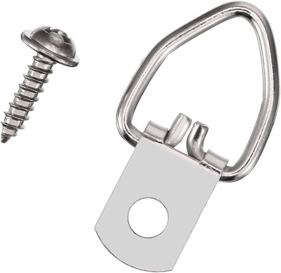 100-teiliges Set Aus Silberfarbenen Eisenbilderrahmen (3,2 X 1,5 Cm) Und Wandhaken