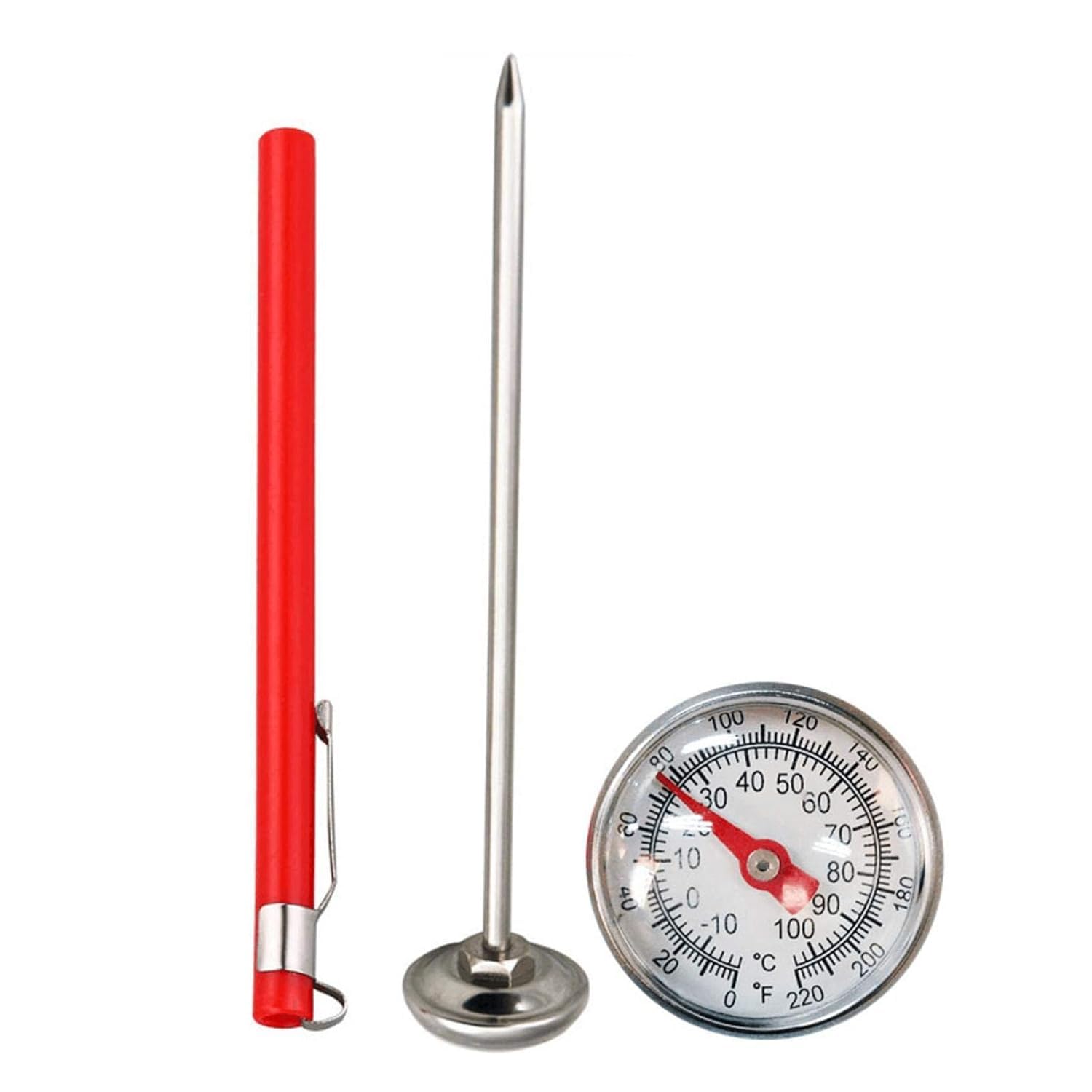 Bodenthermometer Für Den Garten (1 Stück) – Bodentemperaturthermometer Für Topfpflanzen Und Kompost, Gartenzubehör Aus Edelstahl