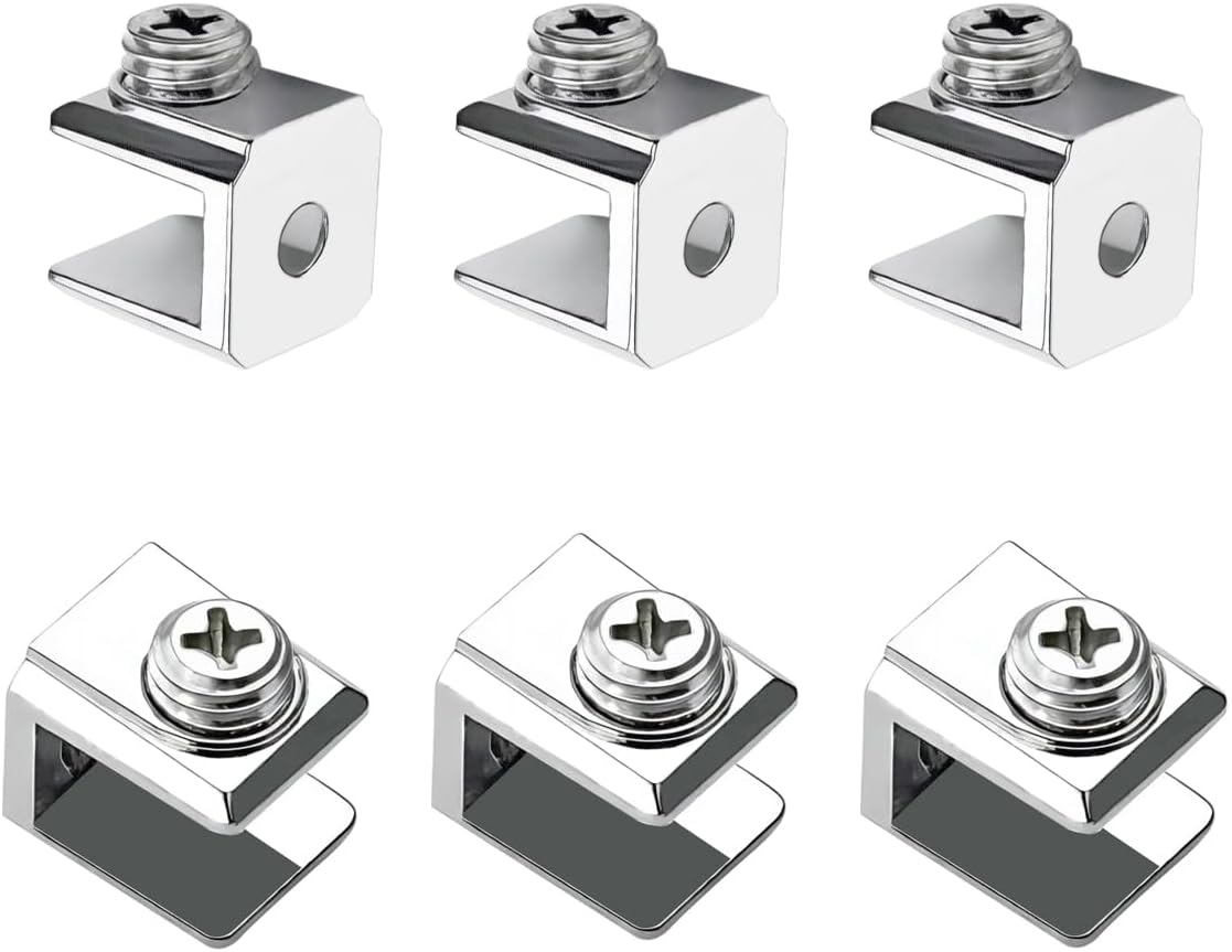 16-teiliges Glasklemmen-set, Verstellbarer Glashalter, Geeignet Zur Befestigung Von Glas Mit Einer Dicke Von 3-8 Mm.